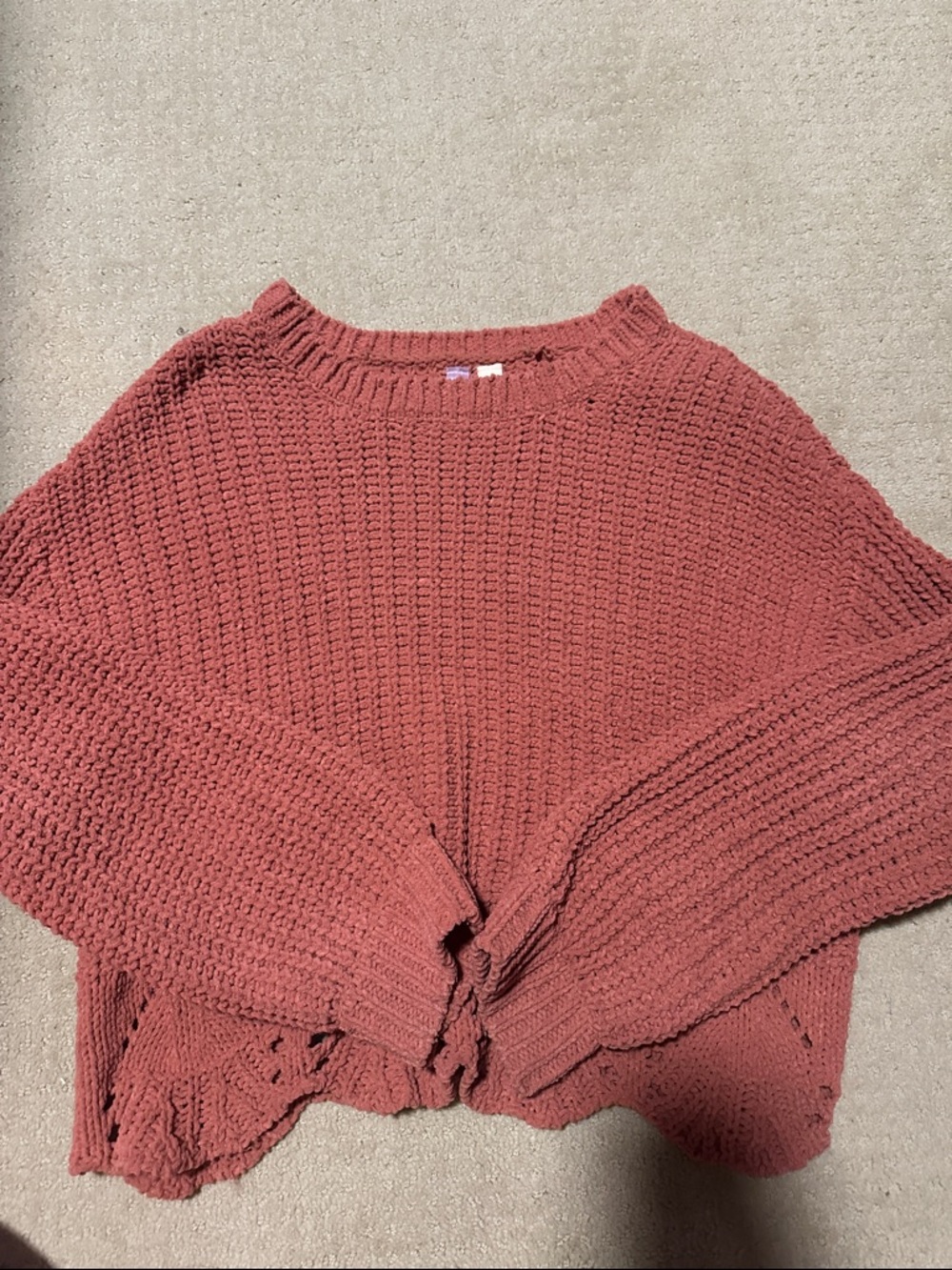 Cozy Knit Women's Sweater in Dusty Rose